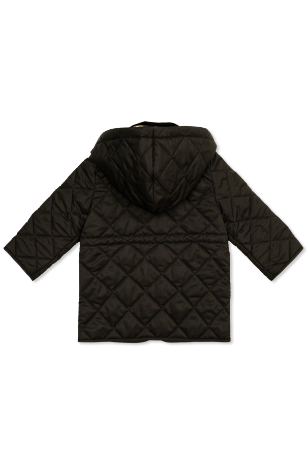 Burberry Kids Quilted jacket with a hood