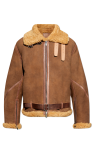 Burberry BROWN Shearling coat with pockets