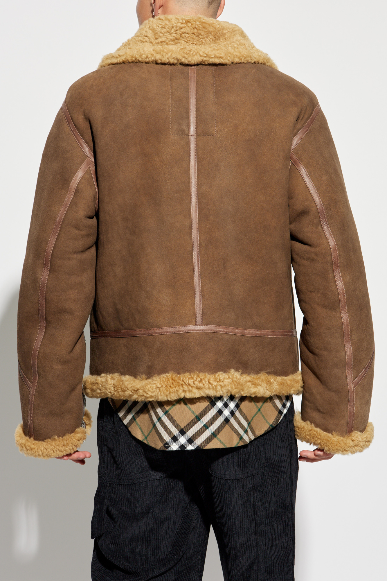 Burberry Shearling coat with pockets