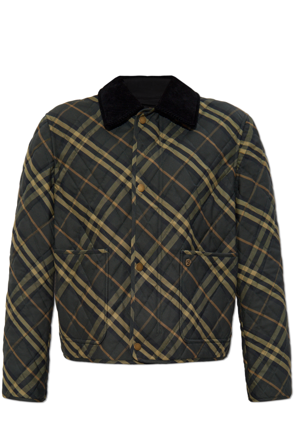 Burberry Quilted jacket with corduroy collar