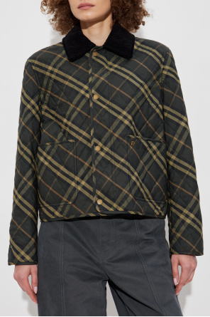 Burberry Quilted jacket with corduroy collar