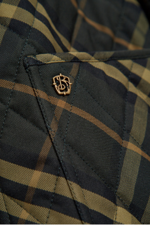 Burberry Quilted jacket with corduroy collar