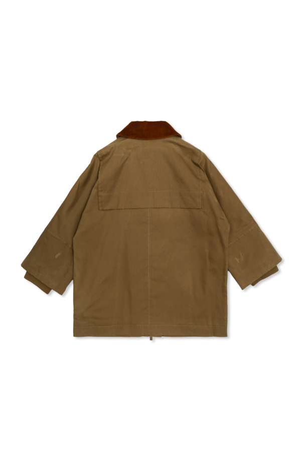 Burberry Kids Kurtka ze sztruksowym kołnierzem