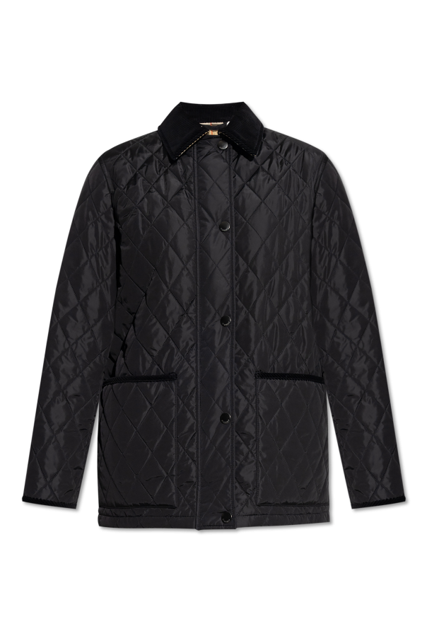 Quilted jacket with corduroy collar od Burberry