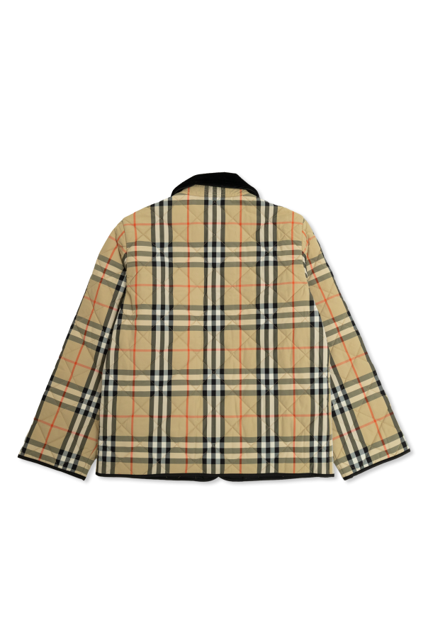 Burberry Kids Jacket with a plaid pattern