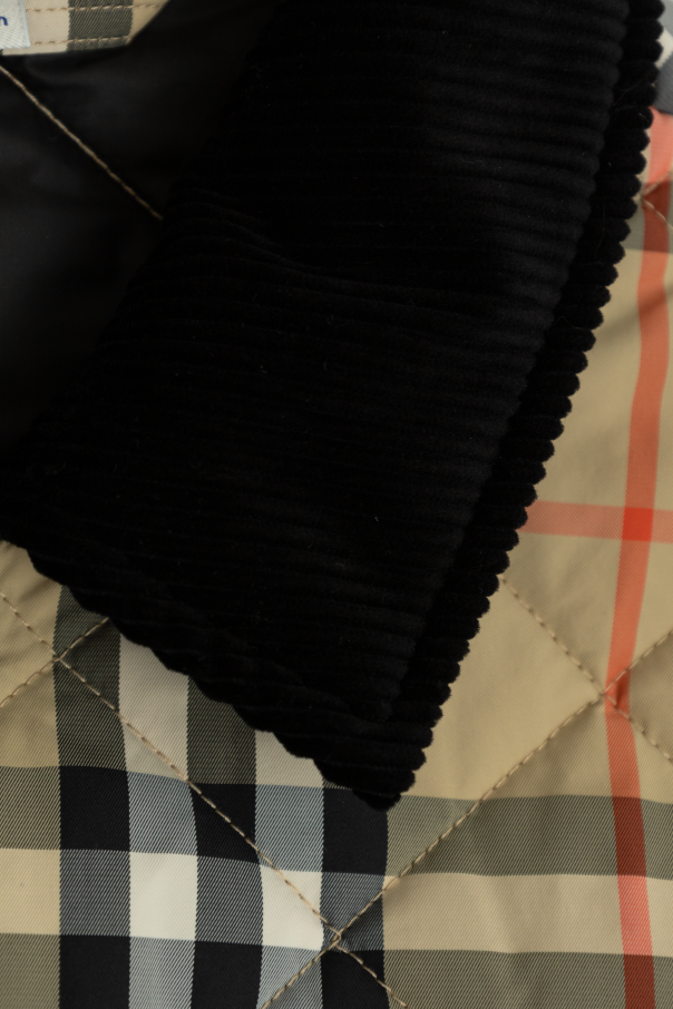 Burberry Kids Jacket with a plaid pattern