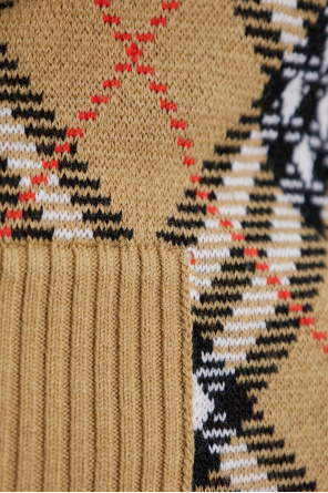 Burberry Cárdigan con estampado de cuadros