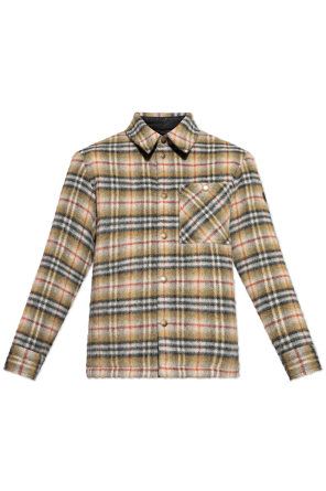 Insulated jacket with check pattern