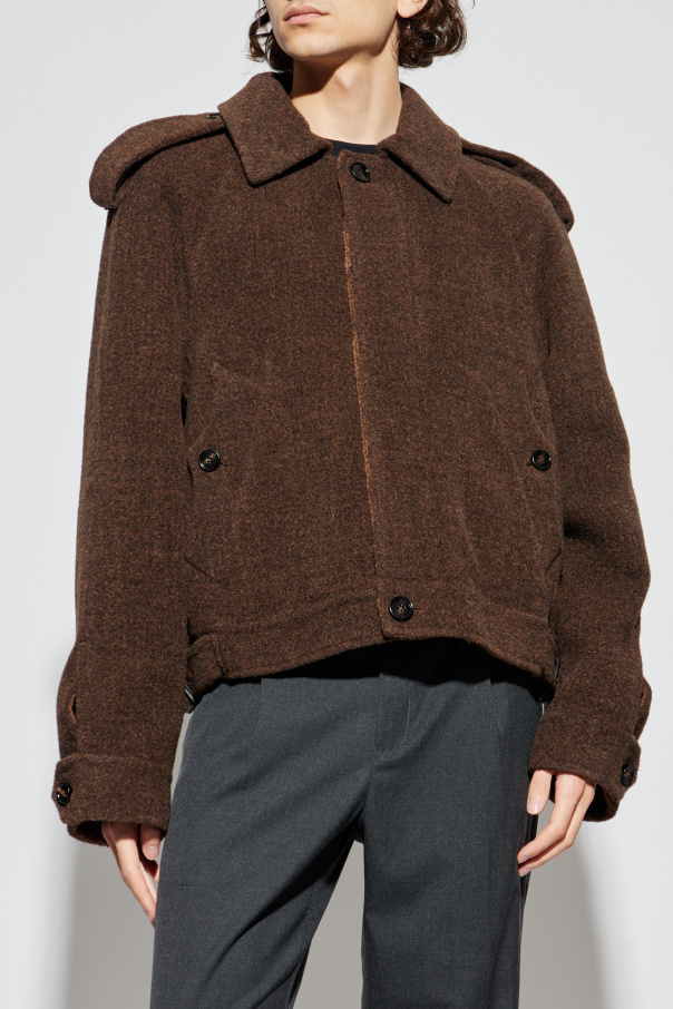 Burberry Chaqueta de lana "Foxhill" con bufanda