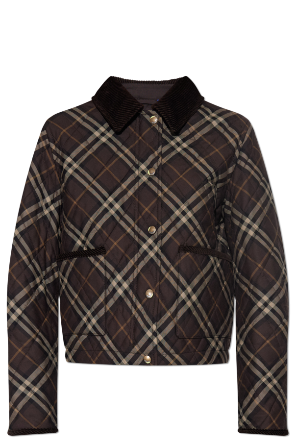Quilted jacket with a check pattern od Burberry