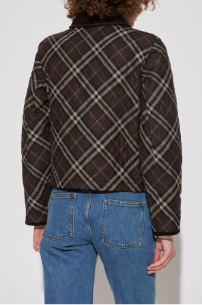 Burberry Quilted jacket with a check pattern
