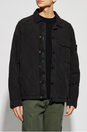 Stone Island Quilted jacket with logo