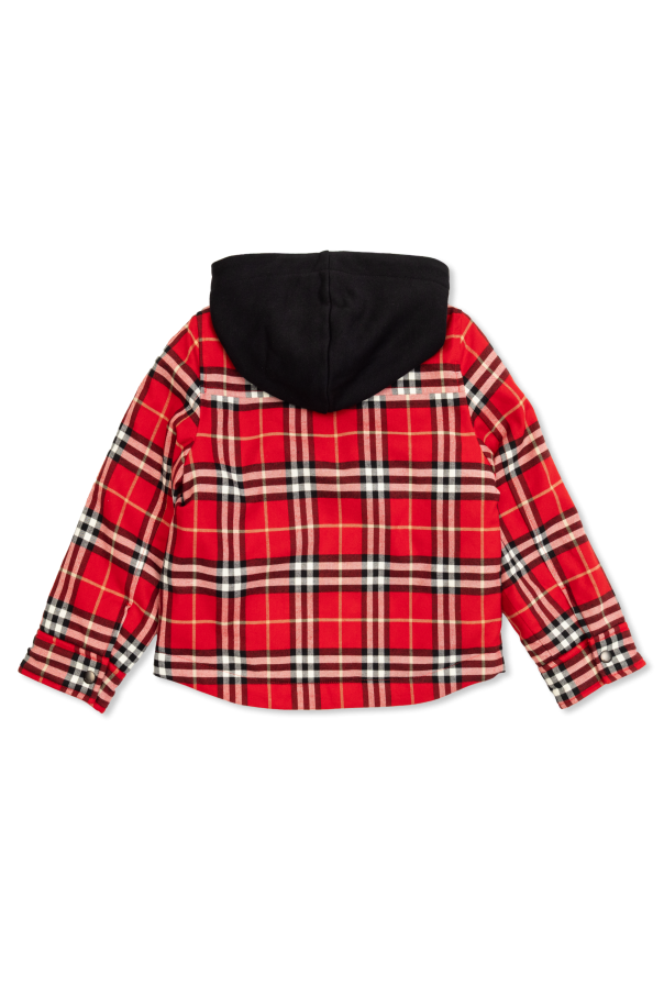 Burberry Kids Gefütterte Jacke mit Kapuze