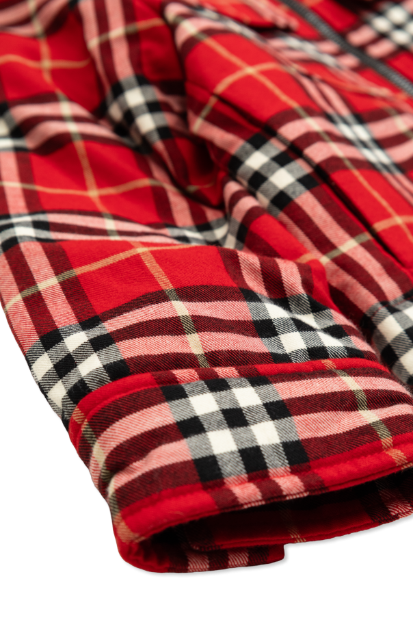 Burberry Kids Gefütterte Jacke mit Kapuze