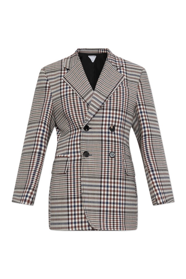 Double-breasted blazer with check pattern, zdjęcie 1 Double-breasted blazer with check pattern od Bottega Veneta