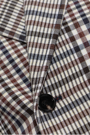Bottega Veneta Double-breasted blazer with check pattern
