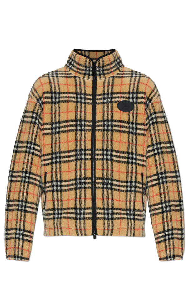 Jacket with a distinctive check pattern od Burberry