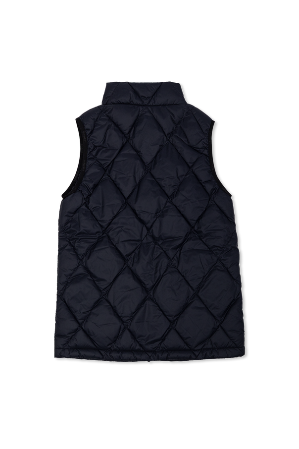 Burberry Kids Navy Quilted ‘Cheswick’ Puffer Vest by Burberry Kids