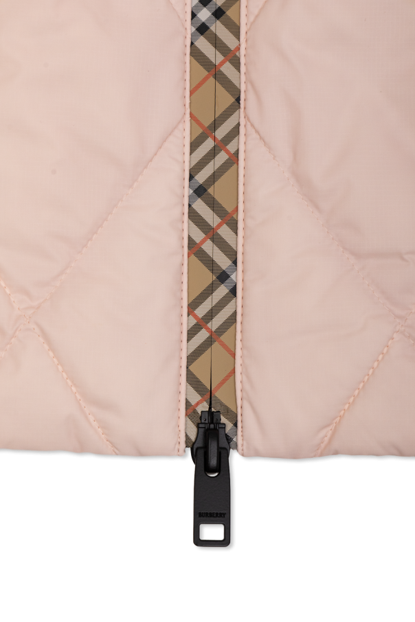 Burberry Kids Casaco com emblema de logótipo