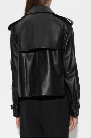 Burberry Chaqueta de cuero ‘Mayfair’