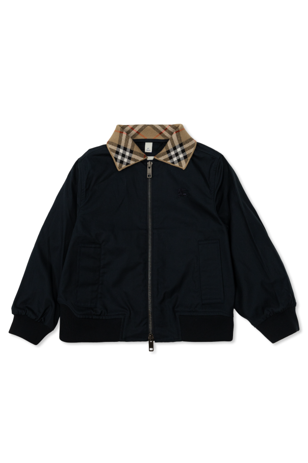 Jacket with logo od Burberry Kids
