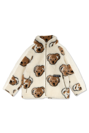 Insulated jacket with logo patch