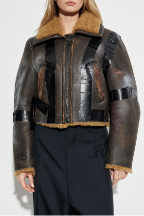Balenciaga Lammfelljacke mit Vintage-Effekt