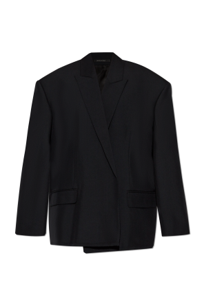 Blazer with wool finish