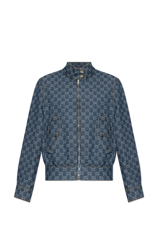 Denim jacket with GG pattern, zdjęcie 1 Denim jacket with GG pattern od Gucci