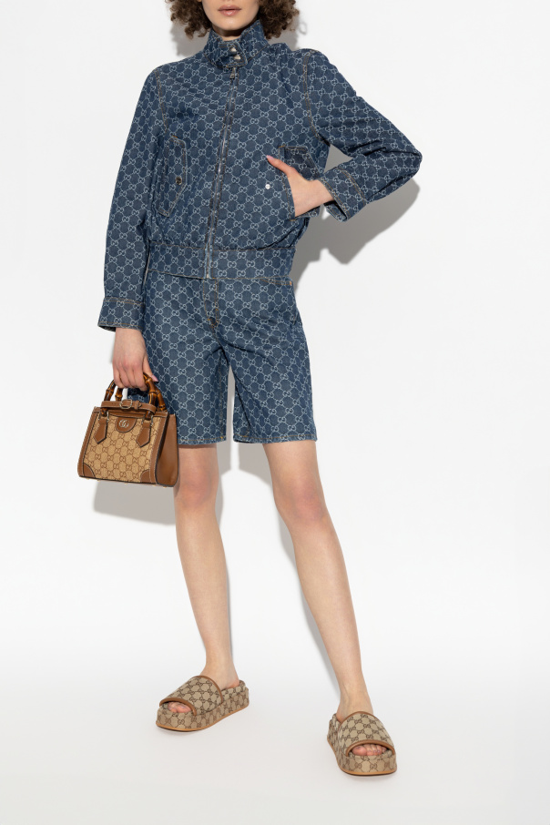 Gucci Chaqueta vaquera con patrón GG