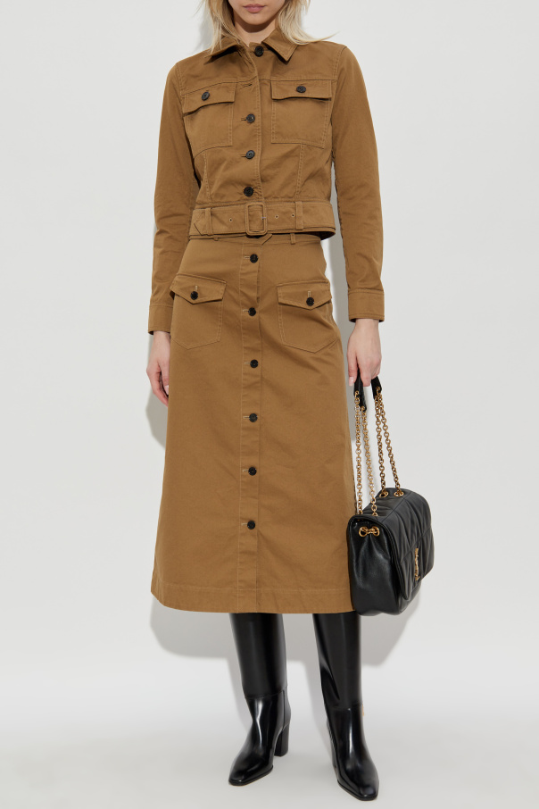 Saint Laurent Jacke mit Gürtel