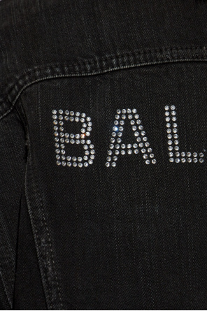 Balenciaga Jeansowa kurtka z efektem `vintage`
