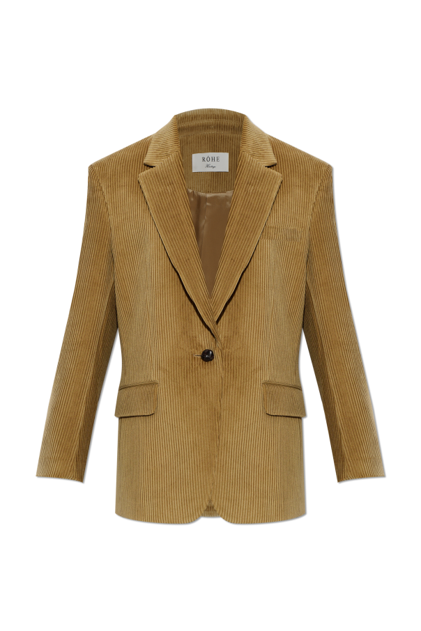 Corduroy blazer with single vent od RÓHE