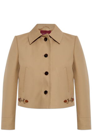 Jacket with appliqués