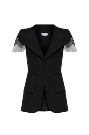 Vest with decorative sleeves