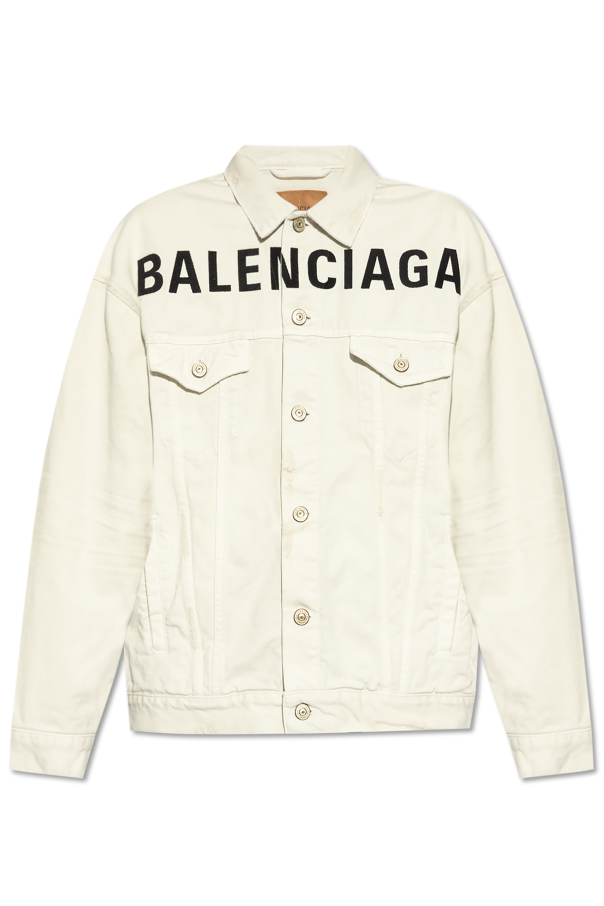 Denim jacket with logo od Balenciaga