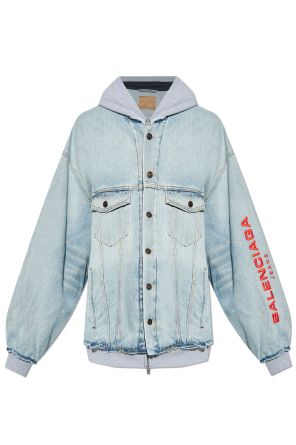 Jeansjacke mit Kapuze