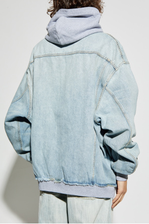 Balenciaga Denim jacket with hood