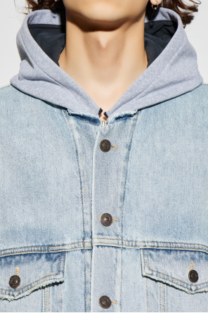 Balenciaga Denim jacket with hood