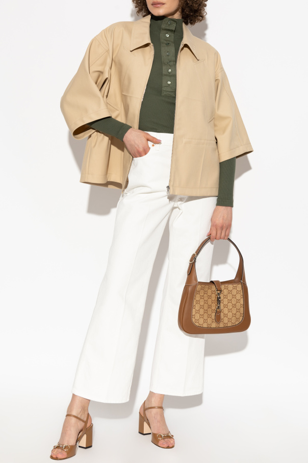 Gucci Jacket with embroidered logo on collar