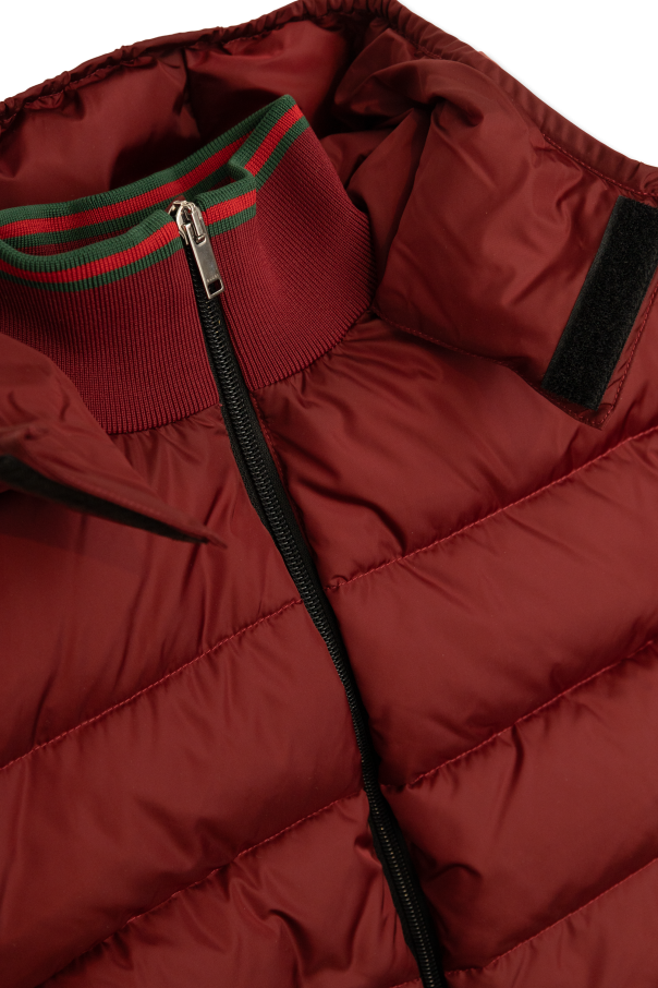 Gucci Kids Chaqueta acolchada con capucha