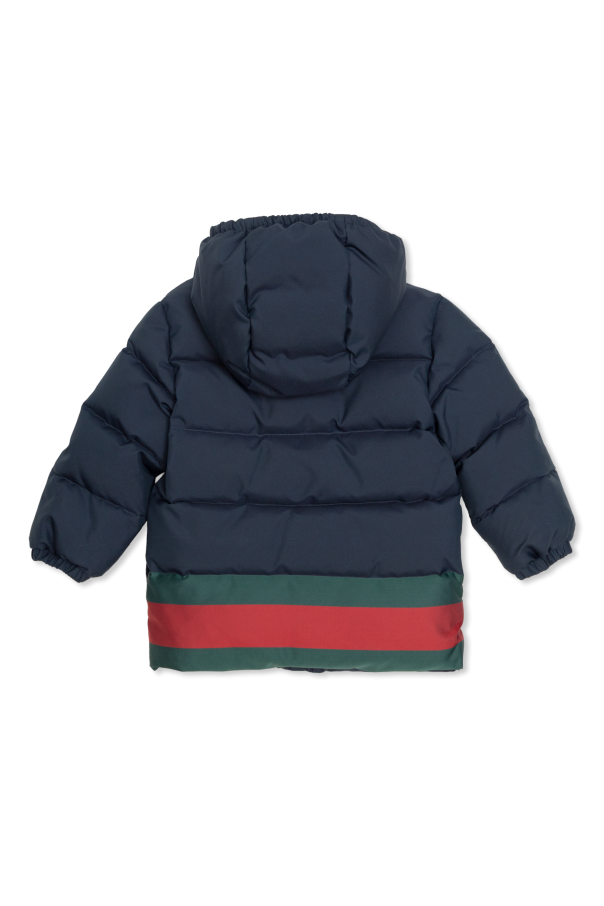 Gucci Kids Daunenjacke mit Kapuze