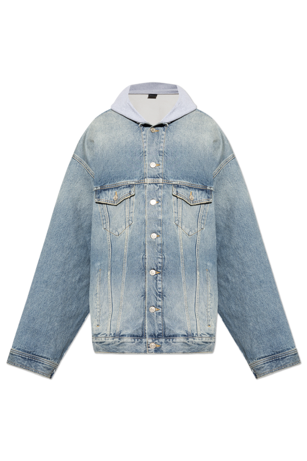Balenciaga Denim jacket with hood