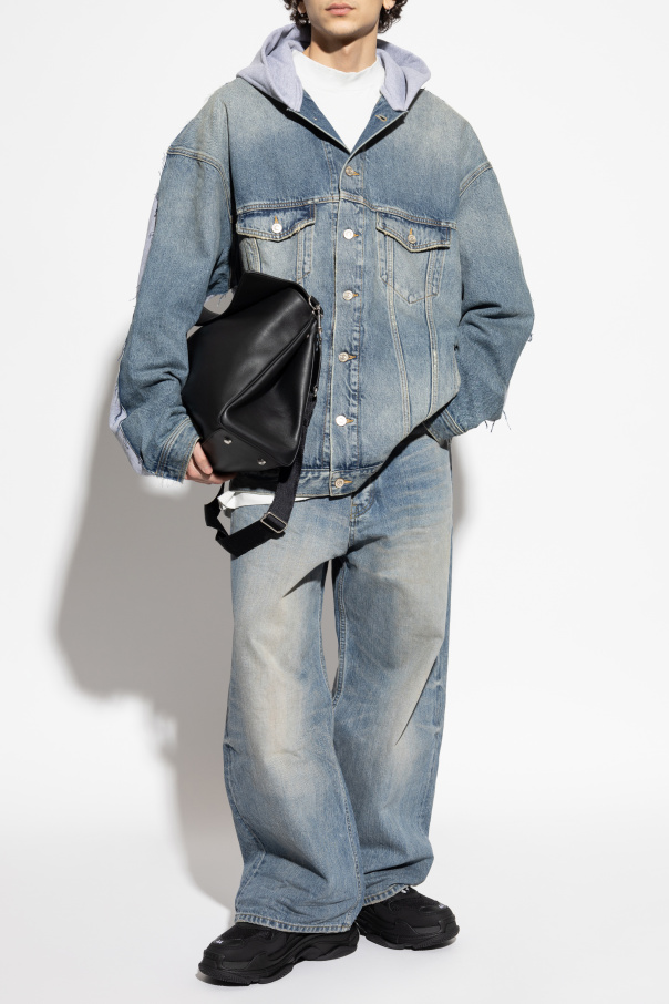 Balenciaga Denim jacket with hood