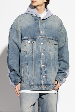 Balenciaga Denim jacket with hood