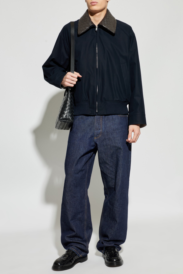 Bottega Veneta Jacket with leather collar