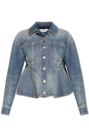 Denim jacket with peplum