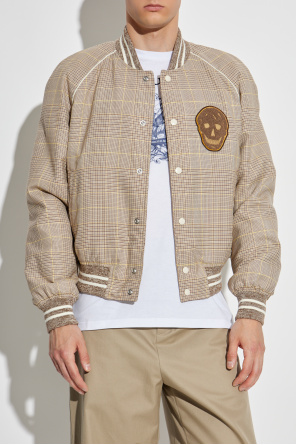 Alexander McQueen Bomber jacket with a check pattern