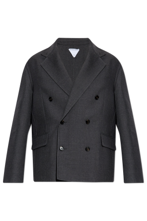 Wool double-breasted blazer od Bottega Veneta