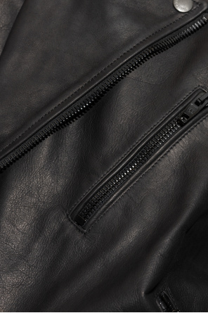 Balenciaga Chaqueta de cuero de corte holgado